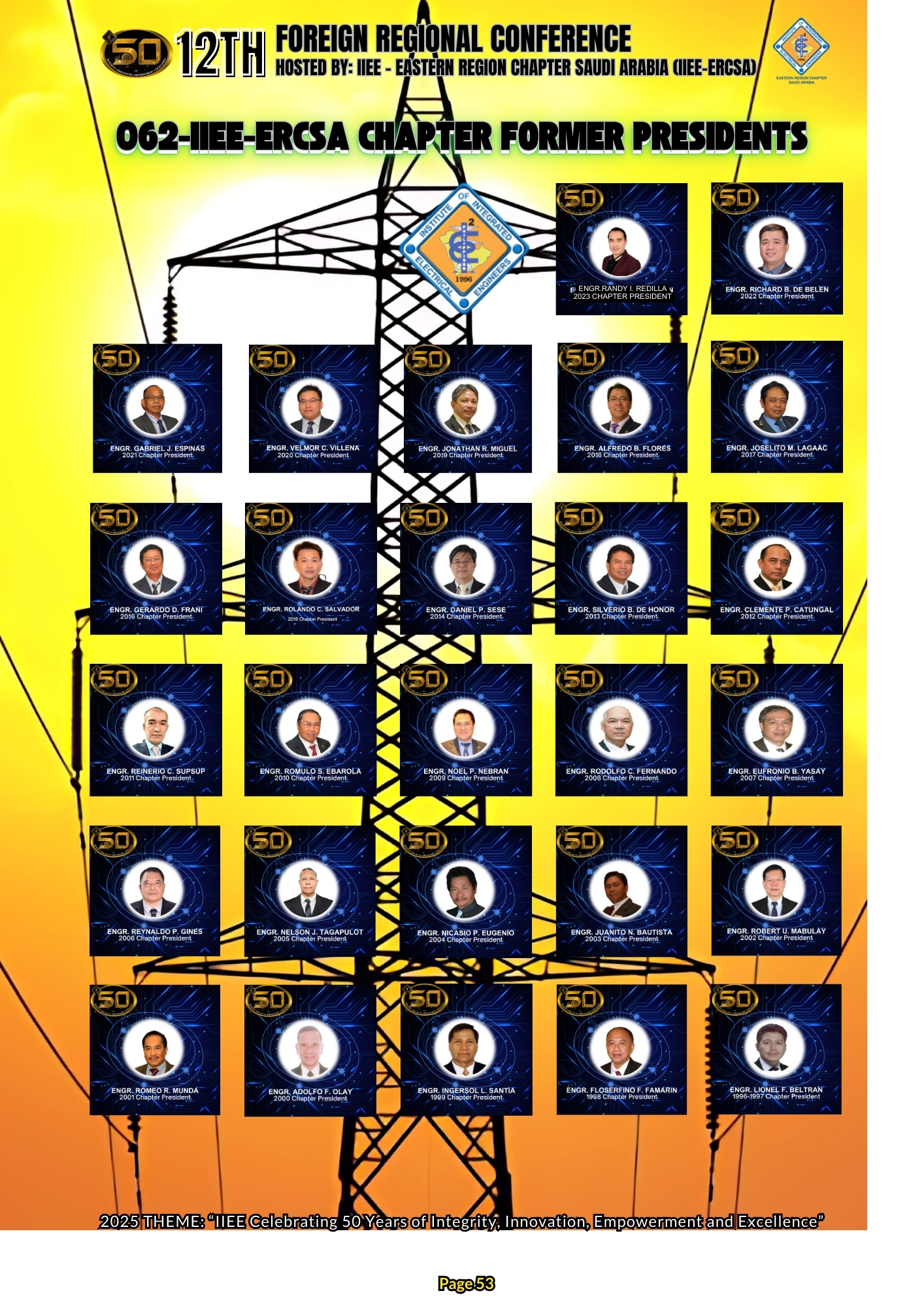 ERCSA Former Presidents